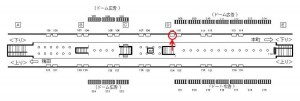 Osaka／Metro（大阪メトロ）　淀屋橋駅／御堂筋線№1-109№109、位置図