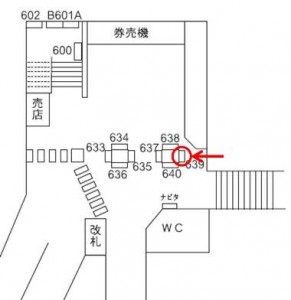 阪急　大宮駅／／№639、位置図