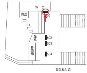 阪急　王子公園駅／／№500、位置図