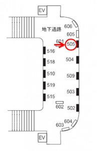 阪急　夙川駅／／№505駅看板・駅広告、位置図