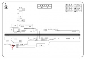 阪急　武庫之荘駅／／№406、位置図