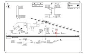 阪急　塚口駅／№207AB№AB駅看板・駅広告、位置図