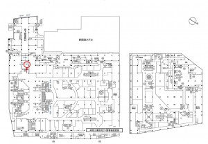 阪急 大阪梅田駅/№017B№B駅看板・駅広告、位置図