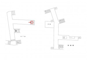 阪急　十三駅／／№601駅看板・駅広告、位置図