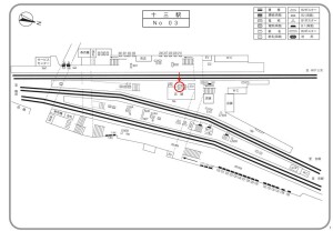 阪急　十三駅／／№241駅看板・駅広告、位置図