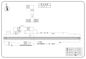阪急　清荒神駅／／№501駅看板・駅広告、位置図