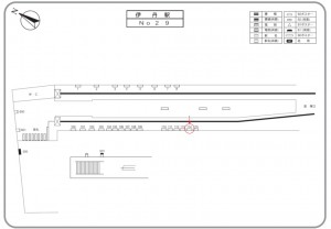 阪急 伊丹駅//№114駅看板・駅広告、位置図