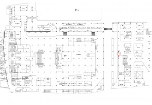 阪急　大阪梅田駅／№119B№B駅看板・駅広告、位置図