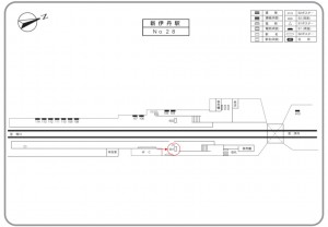 阪急　新伊丹駅／／※ご利用になれません№901駅看板・駅広告、位置図
