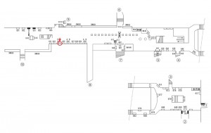 阪急　京都河原町駅／№624B№B、位置図