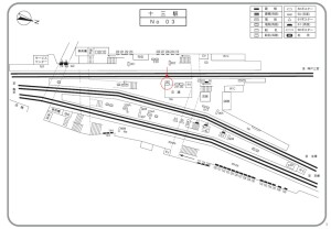 阪急　十三駅／／№240、位置図