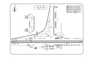 阪急 夙川駅//№008駅看板・駅広告、位置図
