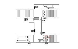 阪急 塚口駅/№620B№B駅看板・駅広告、位置図