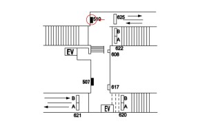 阪急　塚口駅／／№510駅看板・駅広告、位置図