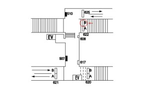 阪急　塚口駅／№622B№B駅看板・駅広告、位置図