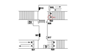 阪急　塚口駅／№622A№A駅看板・駅広告、位置図