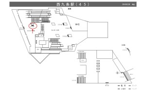 阪神　西九条駅／№3-13-01№01、位置図