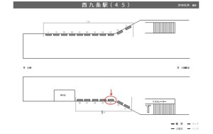 阪神 西九条駅/№2-14-04№04、位置図