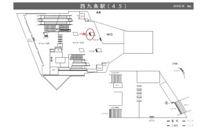 阪神　西九条駅／№3-13-02№02、位置図