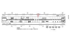 Osaka／Metro（大阪メトロ）　梅田駅／御堂筋線№1-109№109駅看板・駅広告、位置図