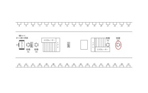北大阪急行　千里中央駅／№H-2№2、位置図