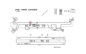 Osaka／Metro（大阪メトロ）　中崎町駅／№2-001№001、位置図