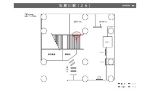阪神　石屋川駅／№4-14-01№01、位置図