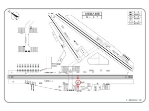 阪急　石橋阪大前駅／№207AB№AB、位置図
