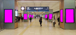 近鉄／あべのハルカス1Fアーバンビジョン／駅看板、駅広告1