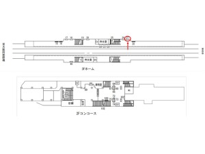 近鉄／針中野駅／南大阪線／№27、位置図