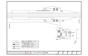 近鉄／恩智駅／№30・／№31駅看板・駅広告、位置図