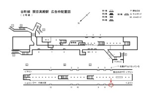 Osaka／Metro（大阪メトロ）　関目高殿駅／谷町線№1-007№007、位置図
