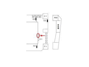 阪急　芦屋川駅／／№612、位置図