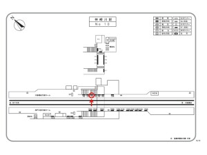 阪急 神崎川駅//№006、位置図