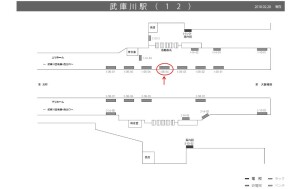 阪神　武庫川駅／№1-08-04№04、位置図