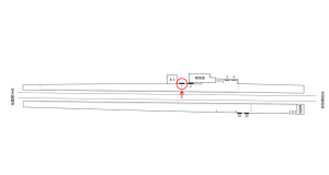 近鉄／額田駅／／№1駅看板・駅広告、位置図