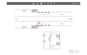 阪神　淀川駅／№2-08-04№04、位置図