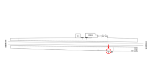 近鉄／額田駅／／№28駅看板・駅広告、位置図