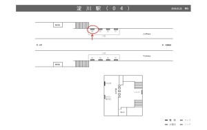 阪神　淀川駅／№1-08-04№04、位置図