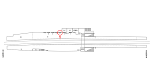 近鉄/枚岡駅//№5駅看板・駅広告、位置図