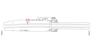 近鉄/枚岡駅//№1駅看板・駅広告、位置図
