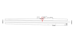 近鉄/額田駅//№2駅看板・駅広告、位置図