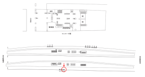 近鉄／東花園駅／／№14駅看板・駅広告、位置図