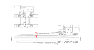近鉄/瓢箪山駅//№2駅看板・駅広告、位置図