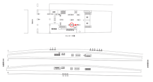 近鉄／東花園駅／／№038駅看板・駅広告、位置図