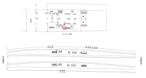 近鉄／東花園駅／／№39駅看板・駅広告、位置図