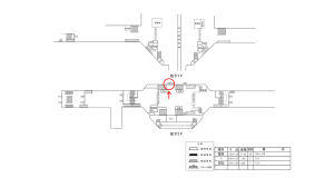 近鉄／近鉄日本橋駅／／№106駅看板・駅広告、位置図