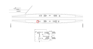 近鉄／八戸ノ里駅／／№55駅看板・駅広告、位置図