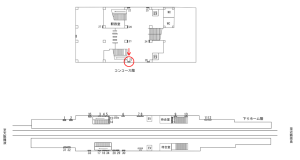 近鉄／河内花園駅／／№23駅看板・駅広告、位置図