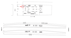 近鉄／東花園駅／／№29駅看板・駅広告、位置図